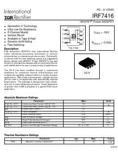 IRF7416 Datasheet PDF International Rectifier