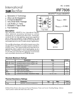 IRF7606 Datasheet PDF International Rectifier