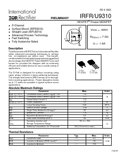 IRFU9310 Datasheet PDF International Rectifier