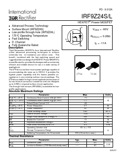 IRF9Z24L Datasheet PDF International Rectifier