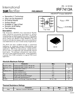 IRF7413A Datasheet PDF International Rectifier