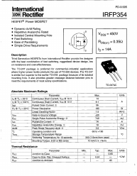 IRFP354 Datasheet PDF International Rectifier