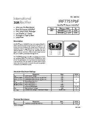 IRF7751PBF Datasheet PDF International Rectifier