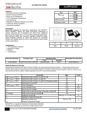 AUIRFN8459 Datasheet PDF International Rectifier