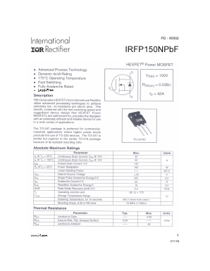 IRFP150NPBF Datasheet PDF International Rectifier