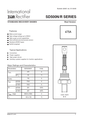 SD500N40MC Datasheet PDF International Rectifier