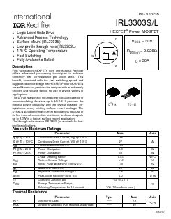 IRL3303L Datasheet PDF International Rectifier