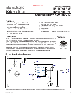 IR1167AS Datasheet PDF International Rectifier