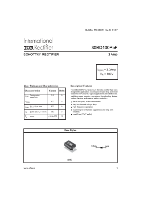 30BQ100TRPBF Datasheet PDF International Rectifier