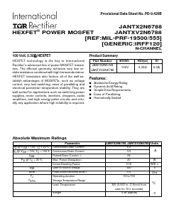 JANTXV2N6788 Datasheet PDF International Rectifier