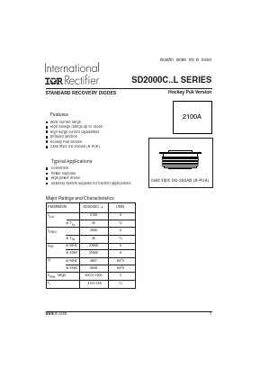 SD2000C Datasheet PDF International Rectifier