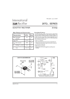20TQ040 Datasheet PDF International Rectifier