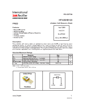 HFA35HB120 Datasheet PDF International Rectifier