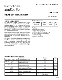 IRLF230 Datasheet PDF International Rectifier