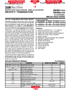 IRHN7150 Datasheet PDF International Rectifier