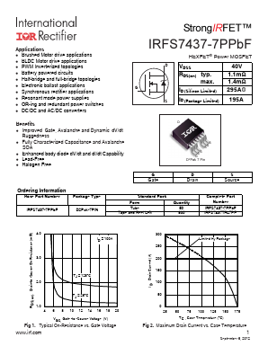 IRFS7437-7PPBF Datasheet PDF International Rectifier