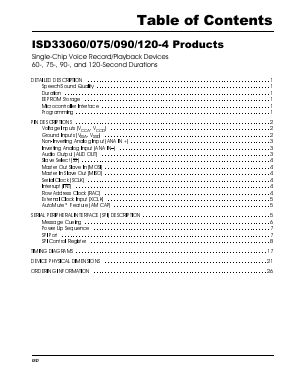 ISD33060E Datasheet PDF Information Storage Devices