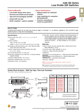 SD08 Datasheet PDF ITT Cannon 