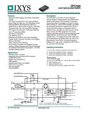 CPC7595MB Datasheet PDF IXYS CORPORATION