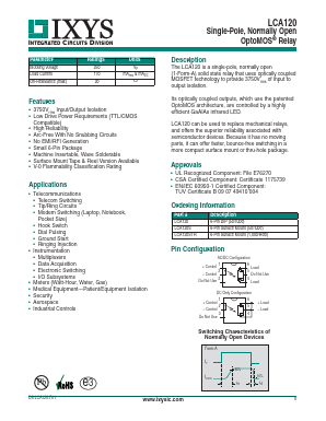 LCA120S Datasheet PDF IXYS CORPORATION