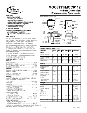 MOC8111 Datasheet PDF Infineon Technologies