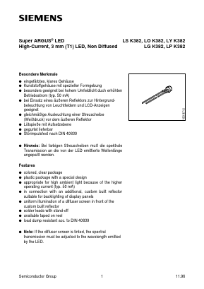 LGK382-S Datasheet PDF Infineon Technologies