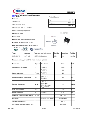 BSS209PW Datasheet PDF Infineon Technologies