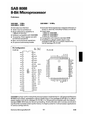 SAB8088-2 Datasheet PDF Infineon Technologies