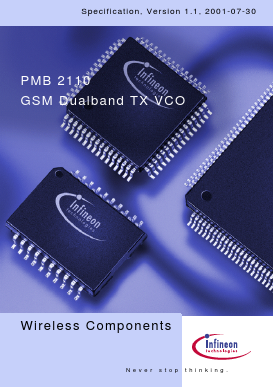 PMB2110 Datasheet PDF Infineon Technologies
