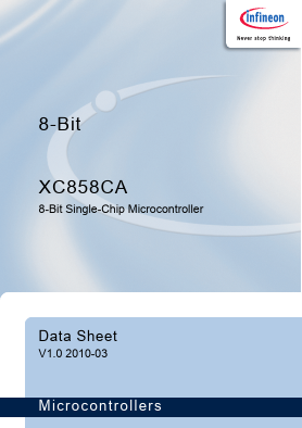 XC858CA Datasheet PDF Infineon Technologies