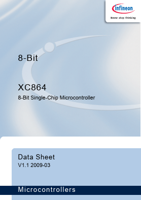 XC864 Datasheet PDF Infineon Technologies