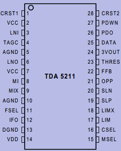 TDA5211 Datasheet PDF Infineon Technologies