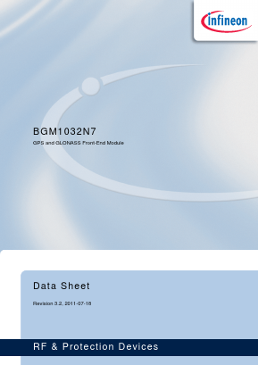 BGM1032N7 Datasheet PDF Infineon Technologies