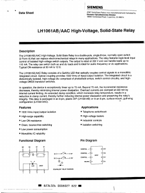 LH1061AAC Datasheet PDF Infineon Technologies
