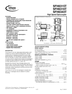 SFH6316T Datasheet PDF Infineon Technologies