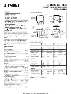 SFH600-3 Datasheet PDF Infineon Technologies