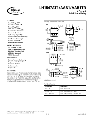 LH1547AT1 Datasheet PDF Infineon Technologies