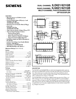ILD621 Datasheet PDF Infineon Technologies