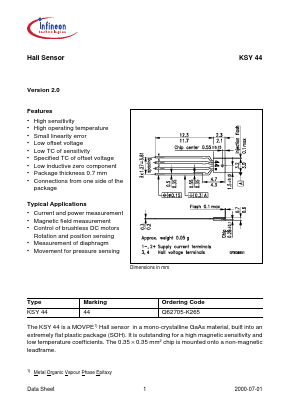 Q62705-K265 Datasheet PDF Infineon Technologies