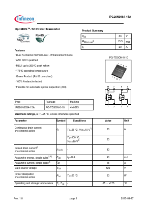 4N0615 Datasheet PDF Infineon Technologies