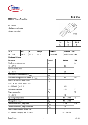 C67078-S1317-A3 Datasheet PDF Infineon Technologies