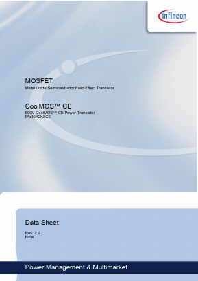 IPU80R2K8CE Datasheet PDF Infineon Technologies