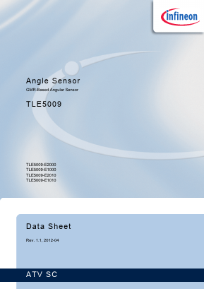 TLE5009-E1000 Datasheet PDF Infineon Technologies