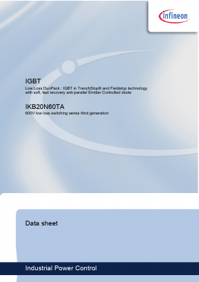IKB20N60TA Datasheet PDF Infineon Technologies