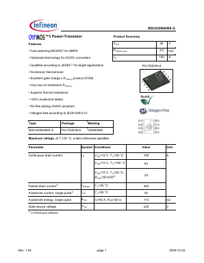 030N04NS Datasheet PDF Infineon Technologies
