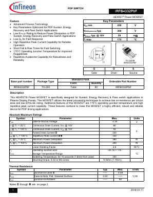 IRFB4332PBF Datasheet PDF Infineon Technologies