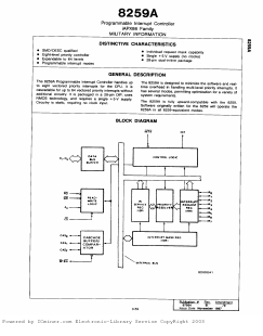 D8259A Datasheet PDF Intel