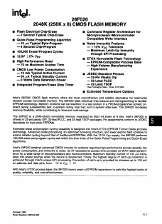 N28F020-80 Datasheet PDF Intel