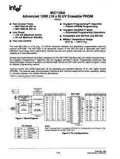 M27128A-20 Datasheet PDF Intel