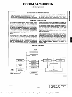 IP8080A Datasheet PDF Intel